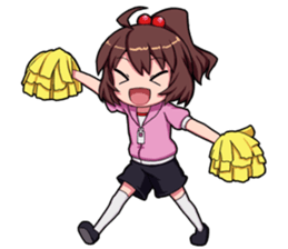 High tension girl Sticker sticker #10050192