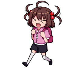 High tension girl Sticker sticker #10050194