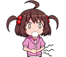 High tension girl Sticker sticker #10050199