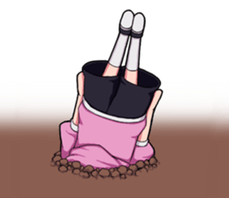 High tension girl Sticker sticker #10050205