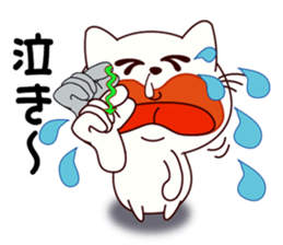 Sign language for accidents of a cat sticker #10050215