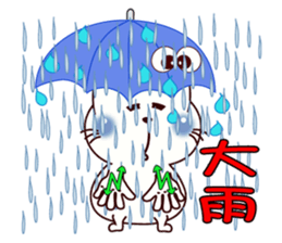 Sign language for accidents of a cat sticker #10050229