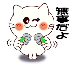 Sign language for accidents of a cat sticker #10050238