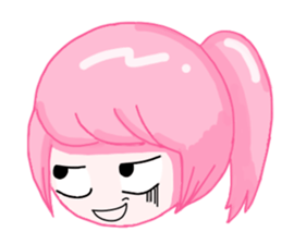 Ponytail girls sticker #10051010