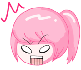 Ponytail girls sticker #10051011