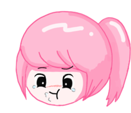 Ponytail girls sticker #10051014