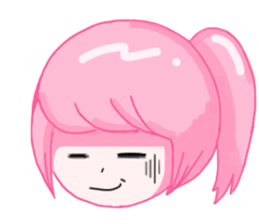 Ponytail girls sticker #10051015