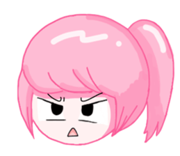 Ponytail girls sticker #10051019