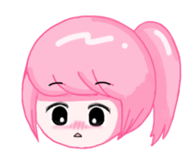 Ponytail girls sticker #10051021