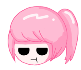 Ponytail girls sticker #10051023