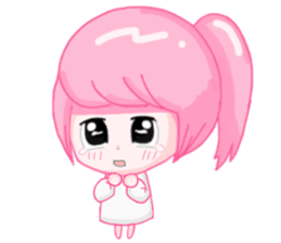 Ponytail girls sticker #10051024
