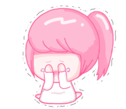 Ponytail girls sticker #10051027