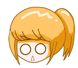 Ponytail girls sticker #10051028