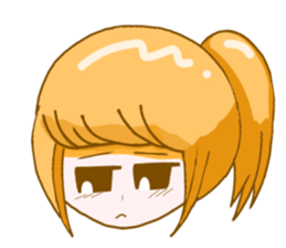 Ponytail girls sticker #10051031