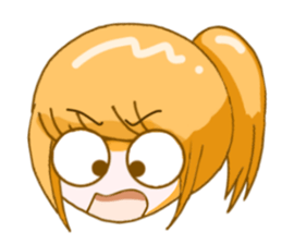 Ponytail girls sticker #10051042