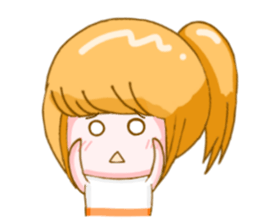 Ponytail girls sticker #10051047