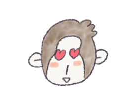 Cheerful and happy monkey second version sticker #10051134
