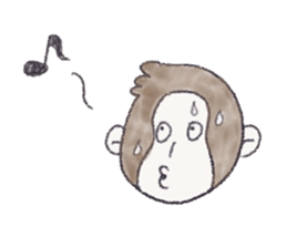 Cheerful and happy monkey second version sticker #10051157