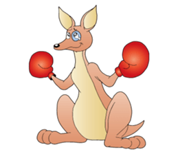 Hustle Kangaroo sticker #10051369