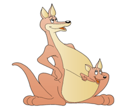 Hustle Kangaroo sticker #10051370