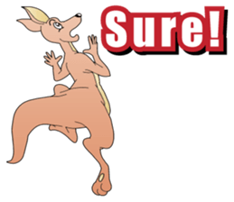 Hustle Kangaroo sticker #10051396