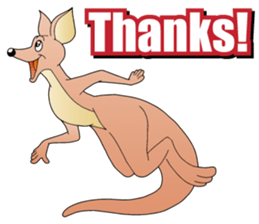 Hustle Kangaroo sticker #10051397