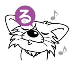 "AIUEO" of the little Rascal "Hime" 2nd sticker #10051520