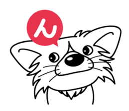 "AIUEO" of the little Rascal "Hime" 2nd sticker #10051525