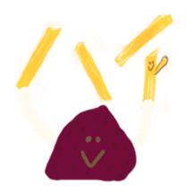 Honwaka sweet potato chips sticker #10052289