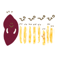 Honwaka sweet potato chips sticker #10052311