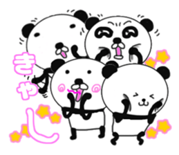 panda+4 love sticker #10053131