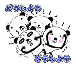 panda+4 love sticker #10053161