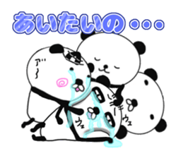 panda+4 love sticker #10053163