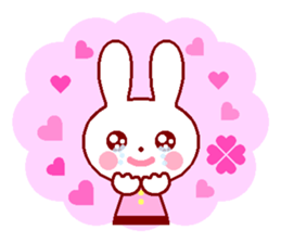 Cute rabbit 1 (Spring) sticker #10053347