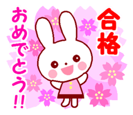 Cute rabbit 1 (Spring) sticker #10053351