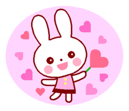Cute rabbit 1 (Spring) sticker #10053362
