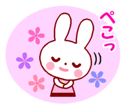 Cute rabbit 1 (Spring) sticker #10053366
