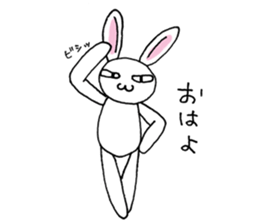Bad eyes,but good rabbit. sticker #10053528