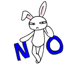 Bad eyes,but good rabbit. sticker #10053531