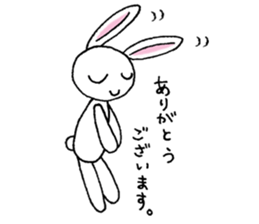 Bad eyes,but good rabbit. sticker #10053533