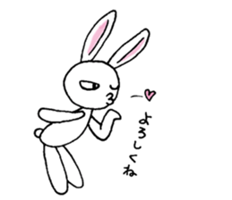 Bad eyes,but good rabbit. sticker #10053537