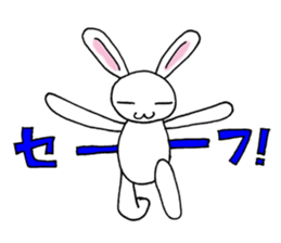 Bad eyes,but good rabbit. sticker #10053538