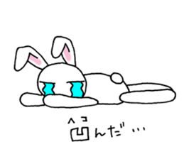 Bad eyes,but good rabbit. sticker #10053548