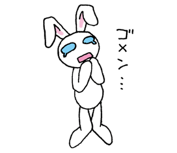 Bad eyes,but good rabbit. sticker #10053549