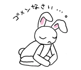 Bad eyes,but good rabbit. sticker #10053550