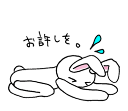 Bad eyes,but good rabbit. sticker #10053551