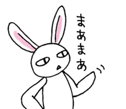 Bad eyes,but good rabbit. sticker #10053553