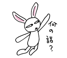 Bad eyes,but good rabbit. sticker #10053556