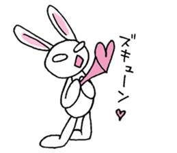 Bad eyes,but good rabbit. sticker #10053557