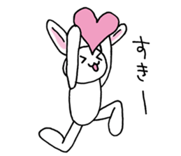 Bad eyes,but good rabbit. sticker #10053558